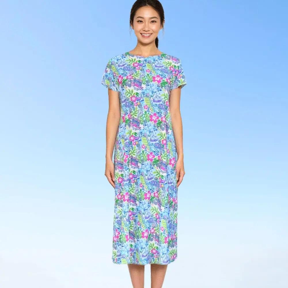 Mackinac Island Midi Length Tee Shirt Dress Treasure Coast Katherine Way