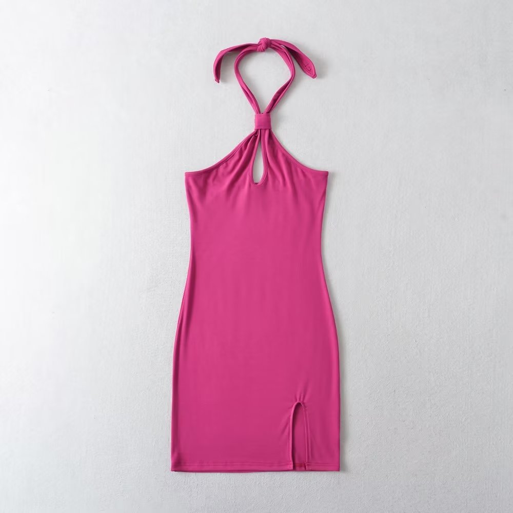 Spring Summer Sexy Halter Off The Shoulder Slim Dress Backless Hip Dress Bella Mia