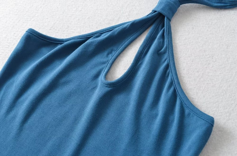 Spring Summer Sexy Halter Off The Shoulder Slim Dress Backless Hip Dress Bella Mia