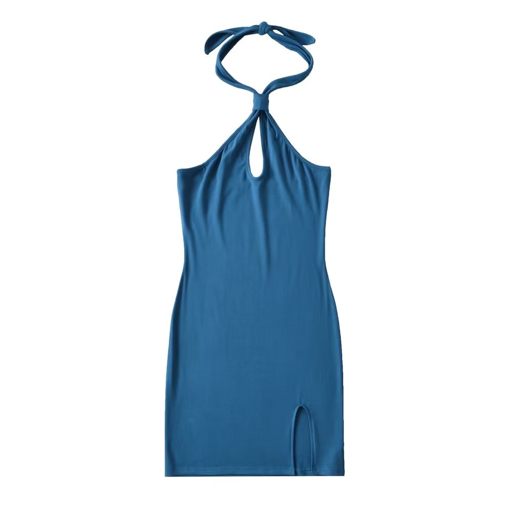 Spring Summer Sexy Halter Off The Shoulder Slim Dress Backless Hip Dress Bella Mia