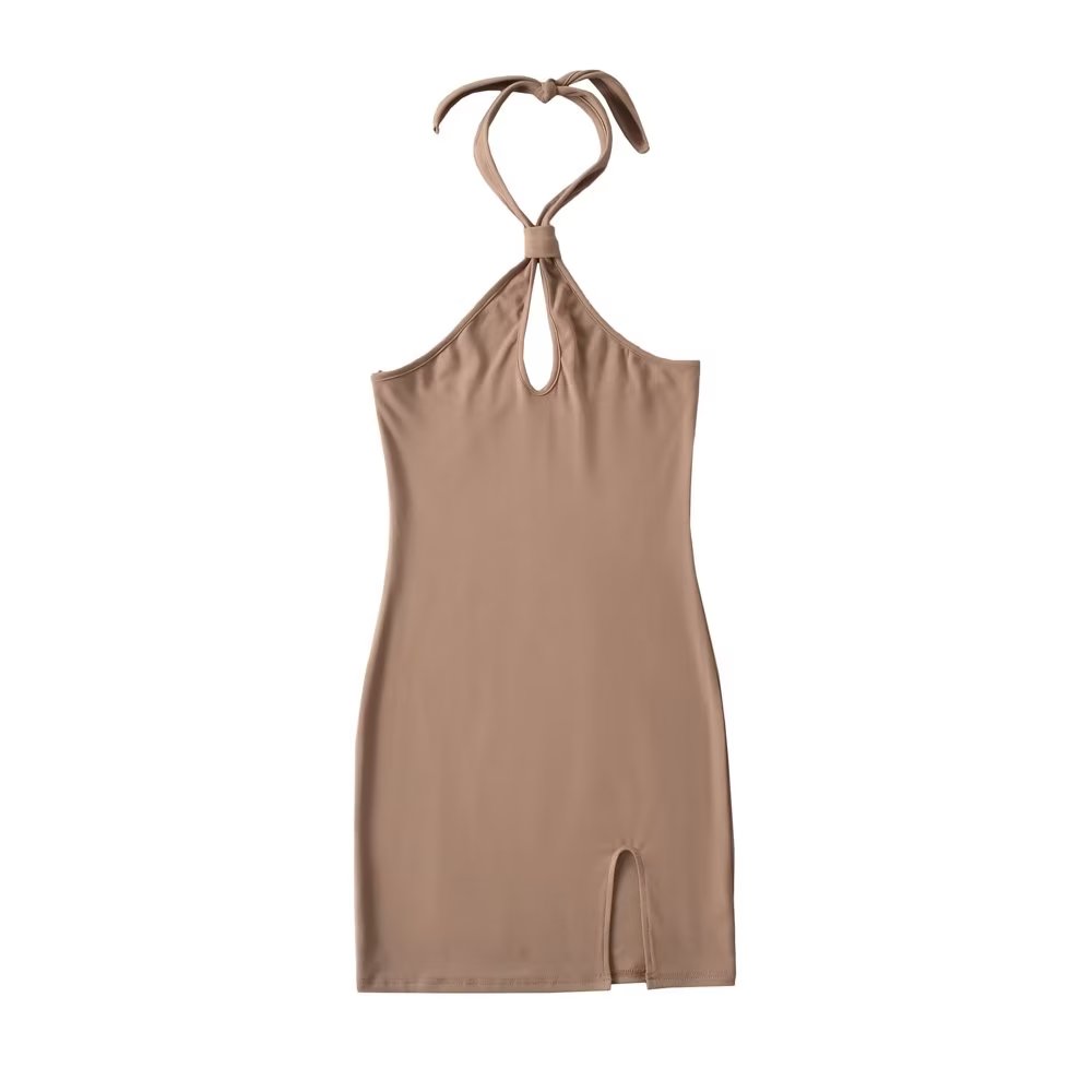 Spring Summer Sexy Halter Off The Shoulder Slim Dress Backless Hip Dress Bella Mia