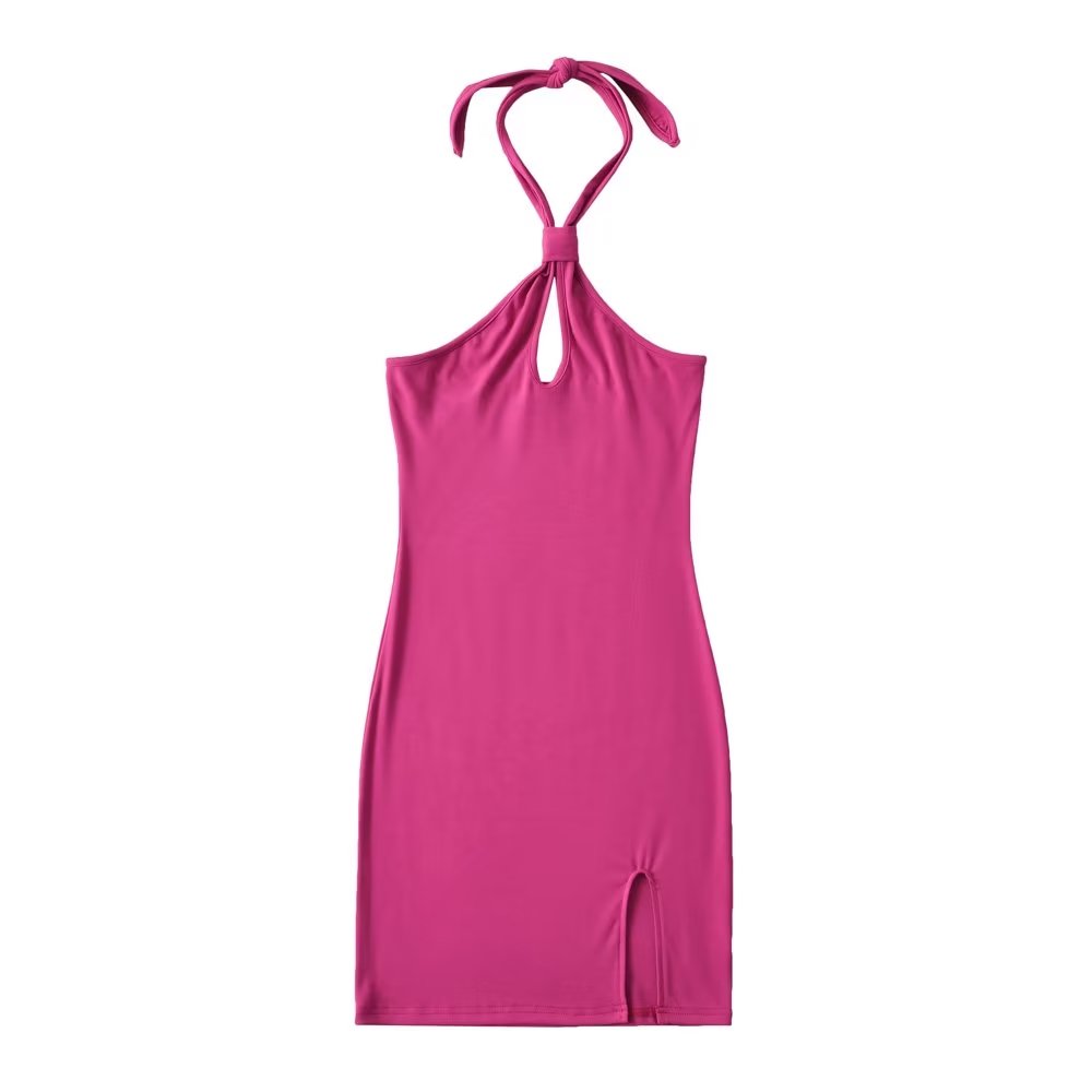 Spring Summer Sexy Halter Off The Shoulder Slim Dress Backless Hip Dress Bella Mia