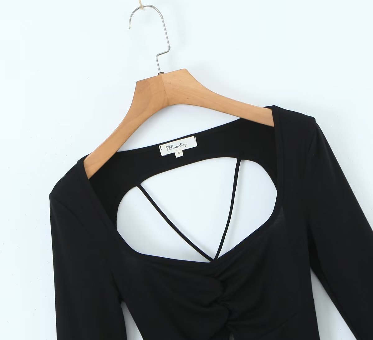 Spring Sexy Sexy Slim Fit Slimming Hollow Out Cutout Backless Tied Long Sleeves Knitted Jumpsuit Crisscross Bella Mia