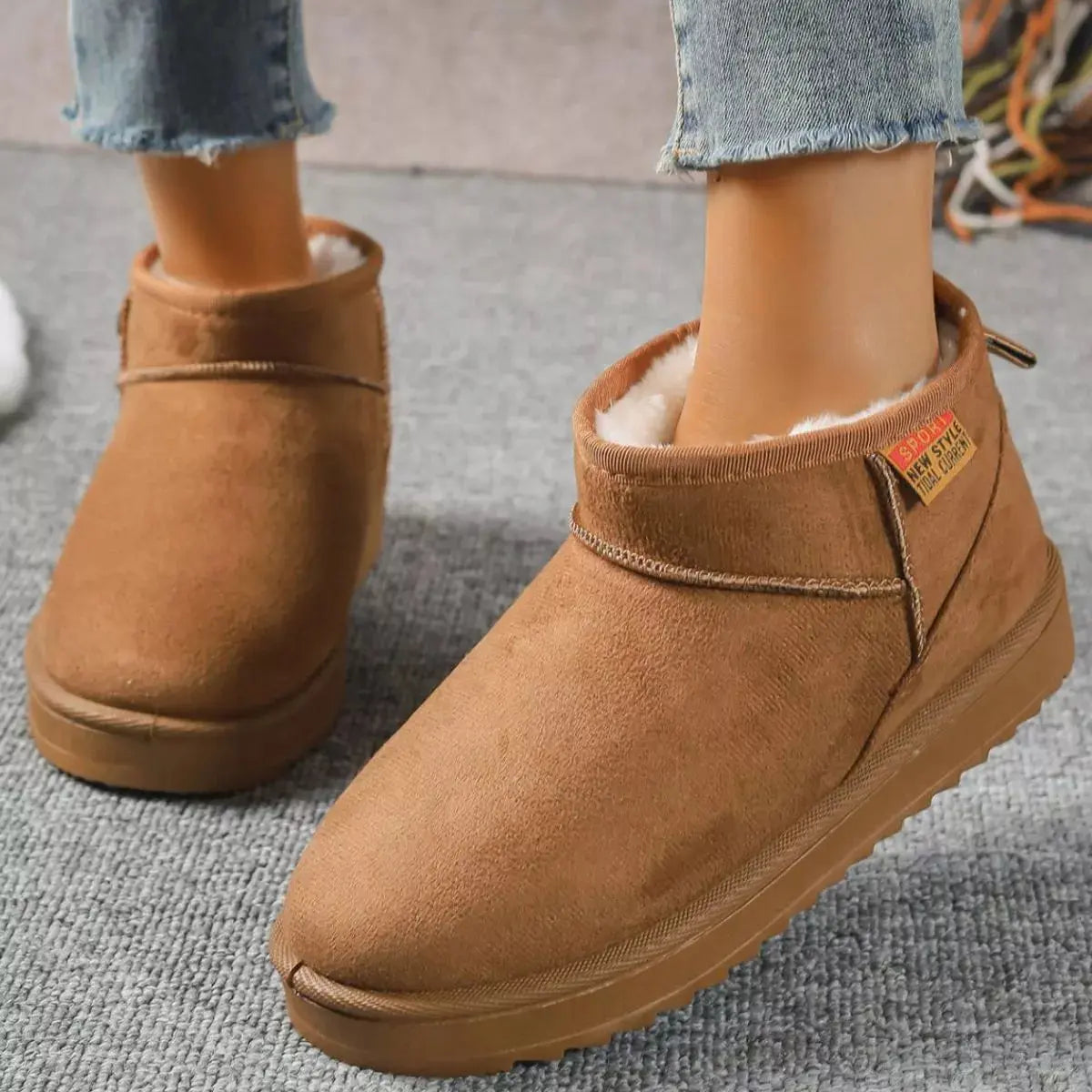 Round Toe Platform Boots Simply Love