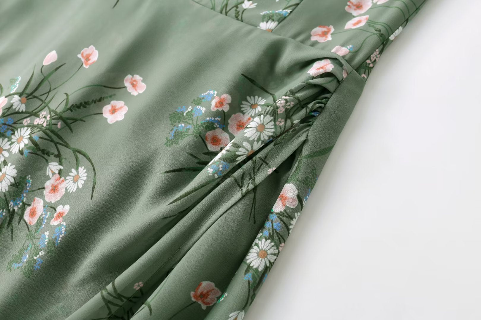 Floral Cami Dress Lace up Long Outfit Dress for Women Bella Mia