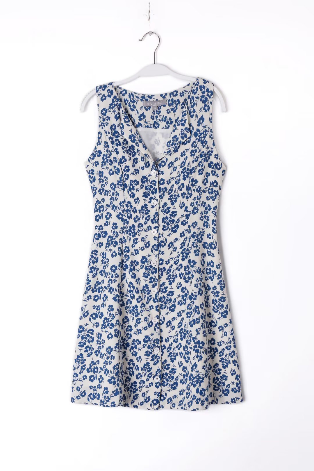 Slim V neck Sleeveless Fitted Waist Vest Short Dress Bella Mia