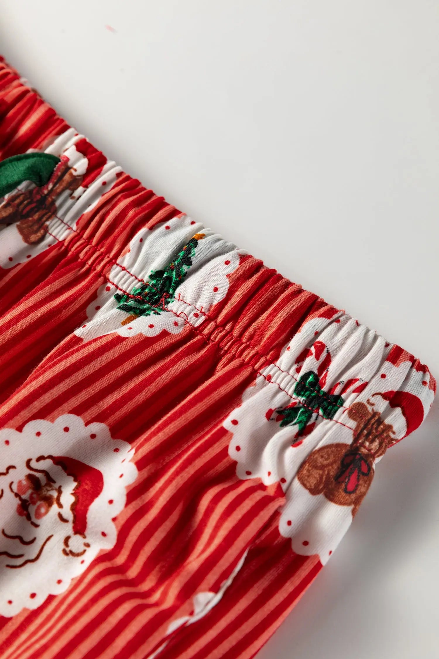 Red Stripe Christmas Print Henley V Neck Pullover And Jogger Pants Lounge Set Dear-Lover Dropshipping