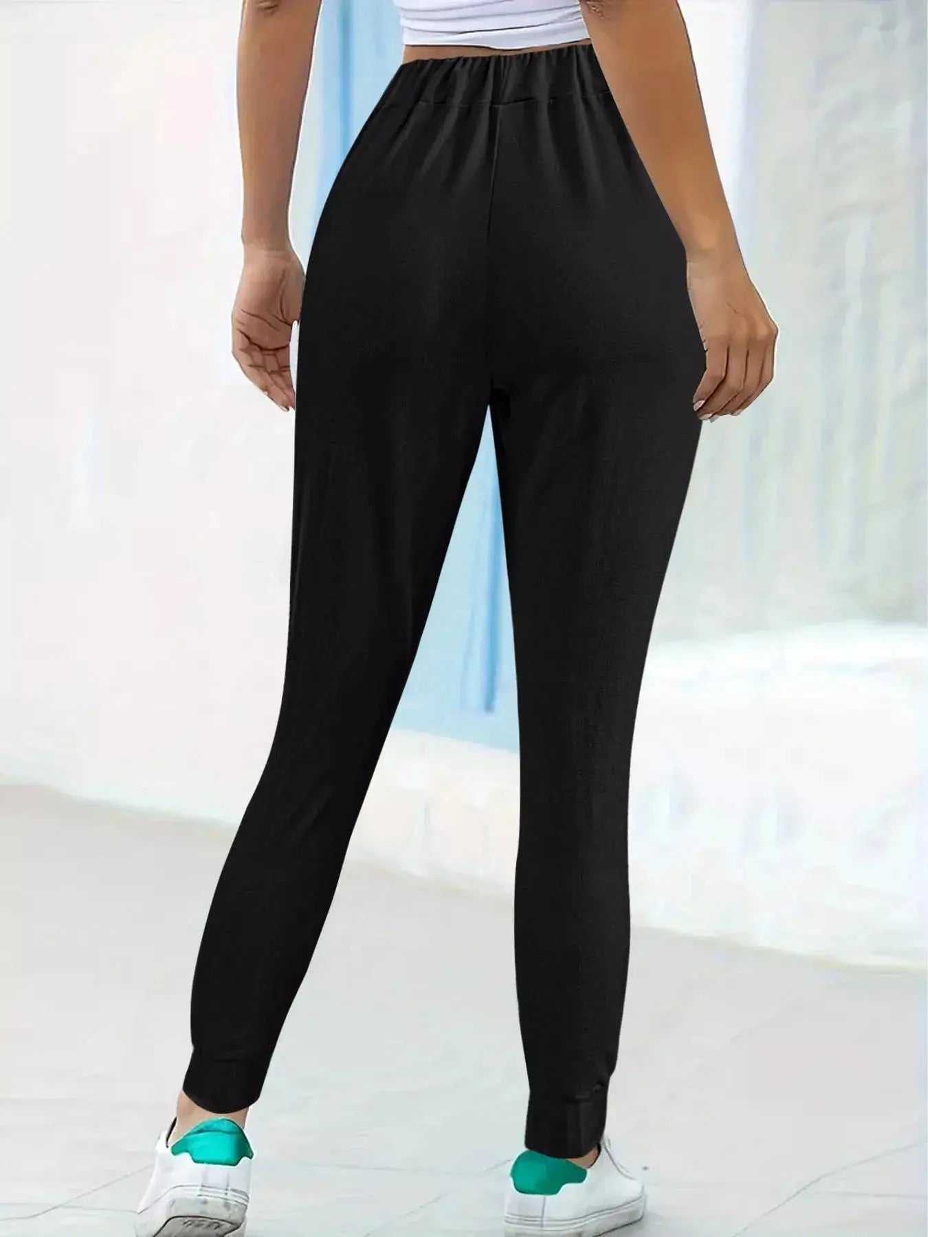 Comfortable Elastic Waist Casual Pants Simply Love
