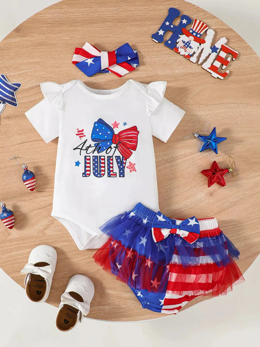Children's 4th of July US Flag 3 Piece Set Simply Love