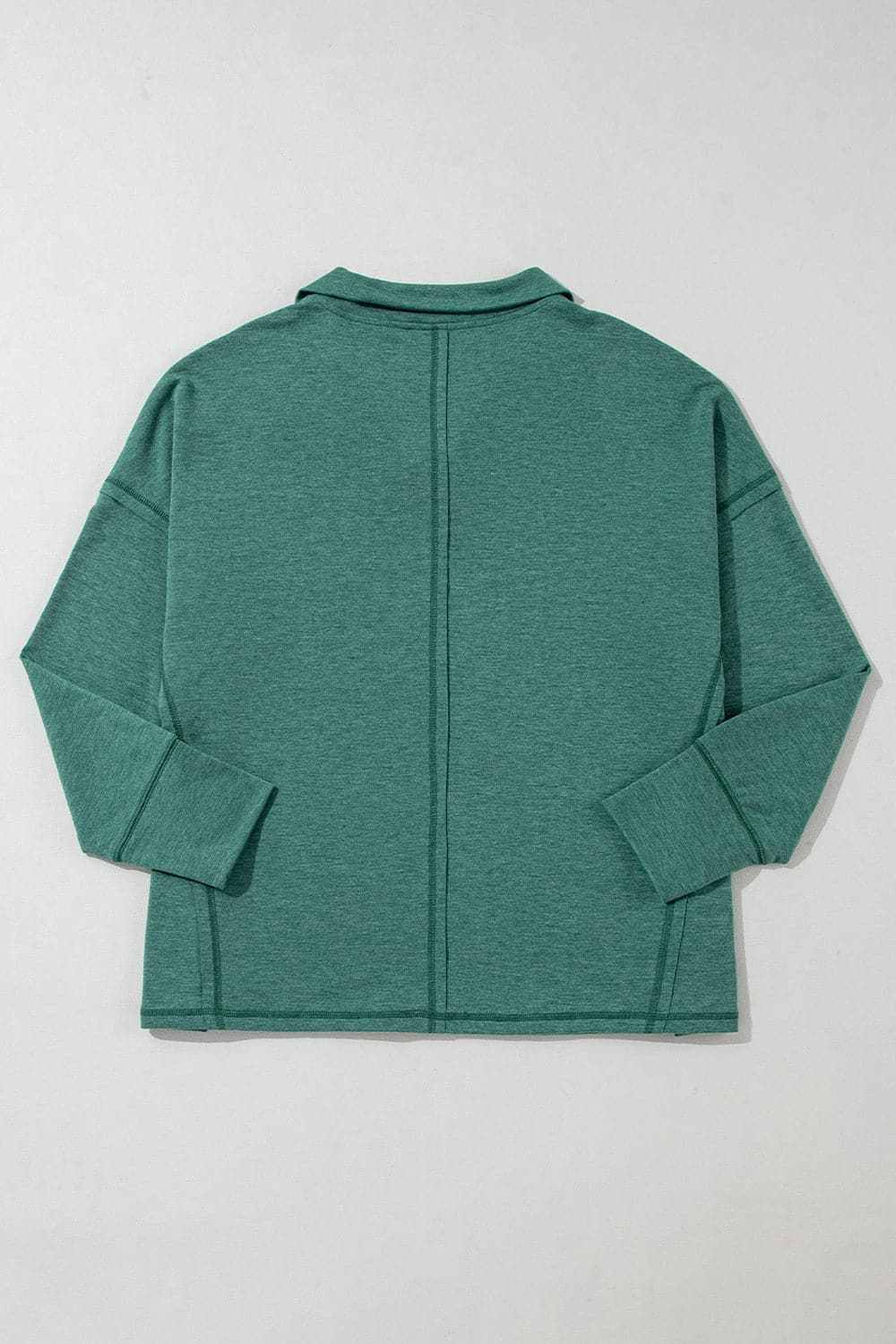 Stylish collared sweatshirt with pockets - Love Salve 