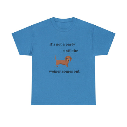 Dachshund Weiner Party Short Sleeve Tee
