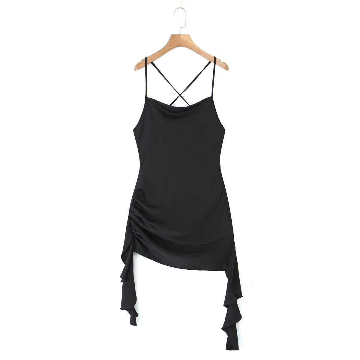 Spring Sexy Sexy Backless V neck Three Dimensional Floral Ribbon Slim Fit Sexy Dress Bella Mia