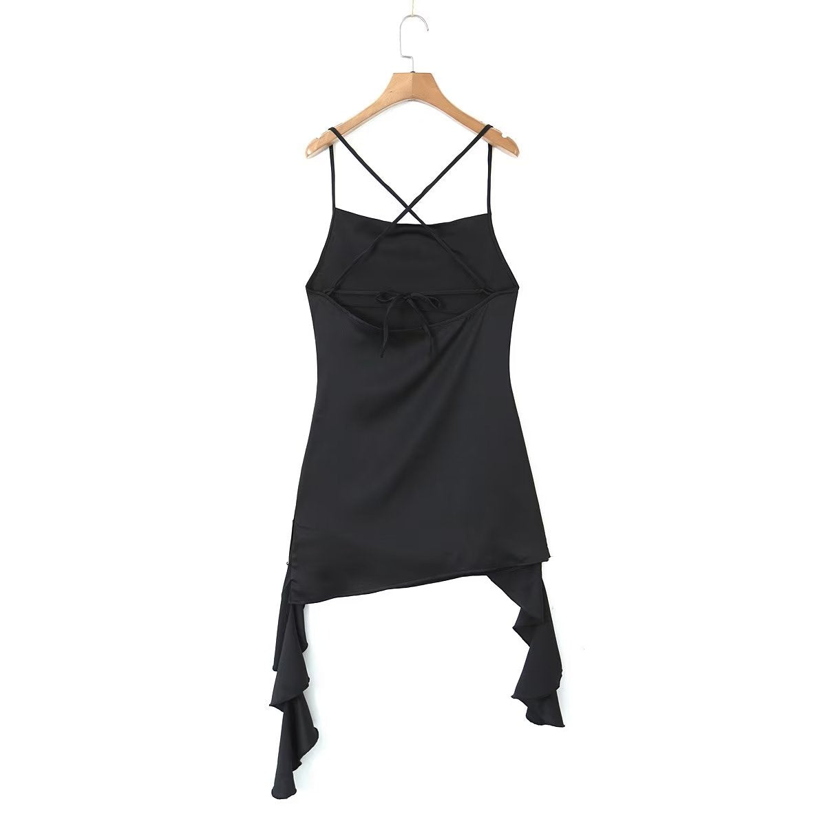 Spring Sexy Sexy Backless V neck Three Dimensional Floral Ribbon Slim Fit Sexy Dress Bella Mia