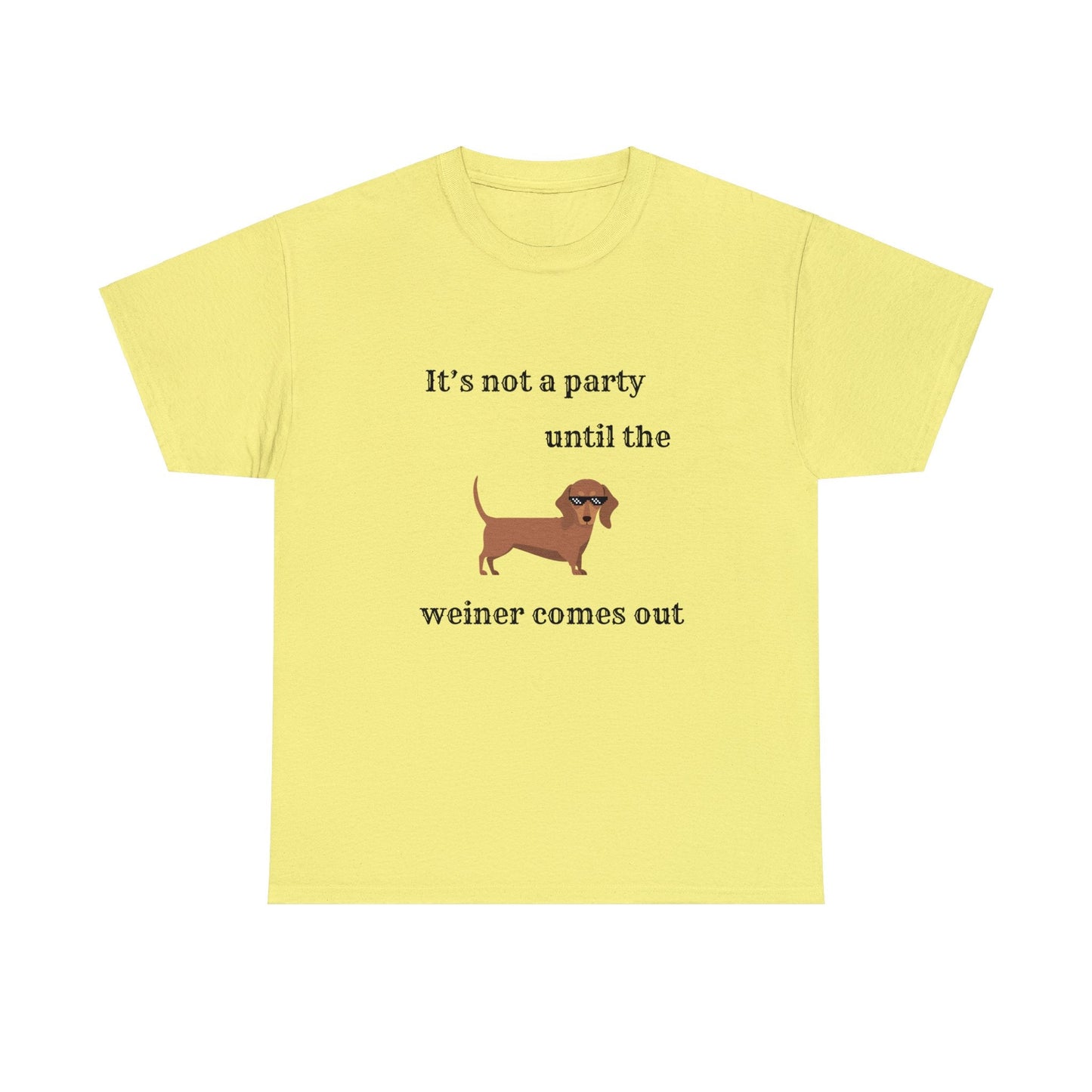 Dachshund Weiner Party Short Sleeve Tee