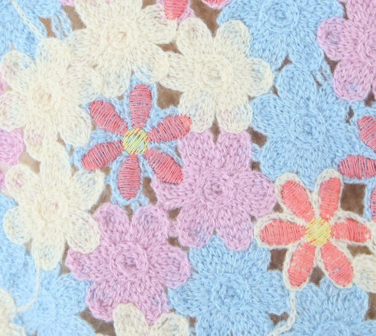 Women Retro Thailand Holiday Floral Vest Cardigan Top Casual All Matching Graceful Bella Mia