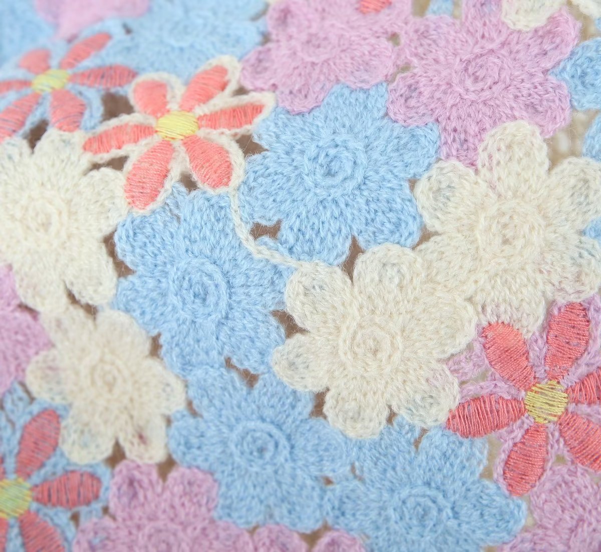 Women Retro Thailand Holiday Floral Vest Cardigan Top Casual All Matching Graceful Bella Mia