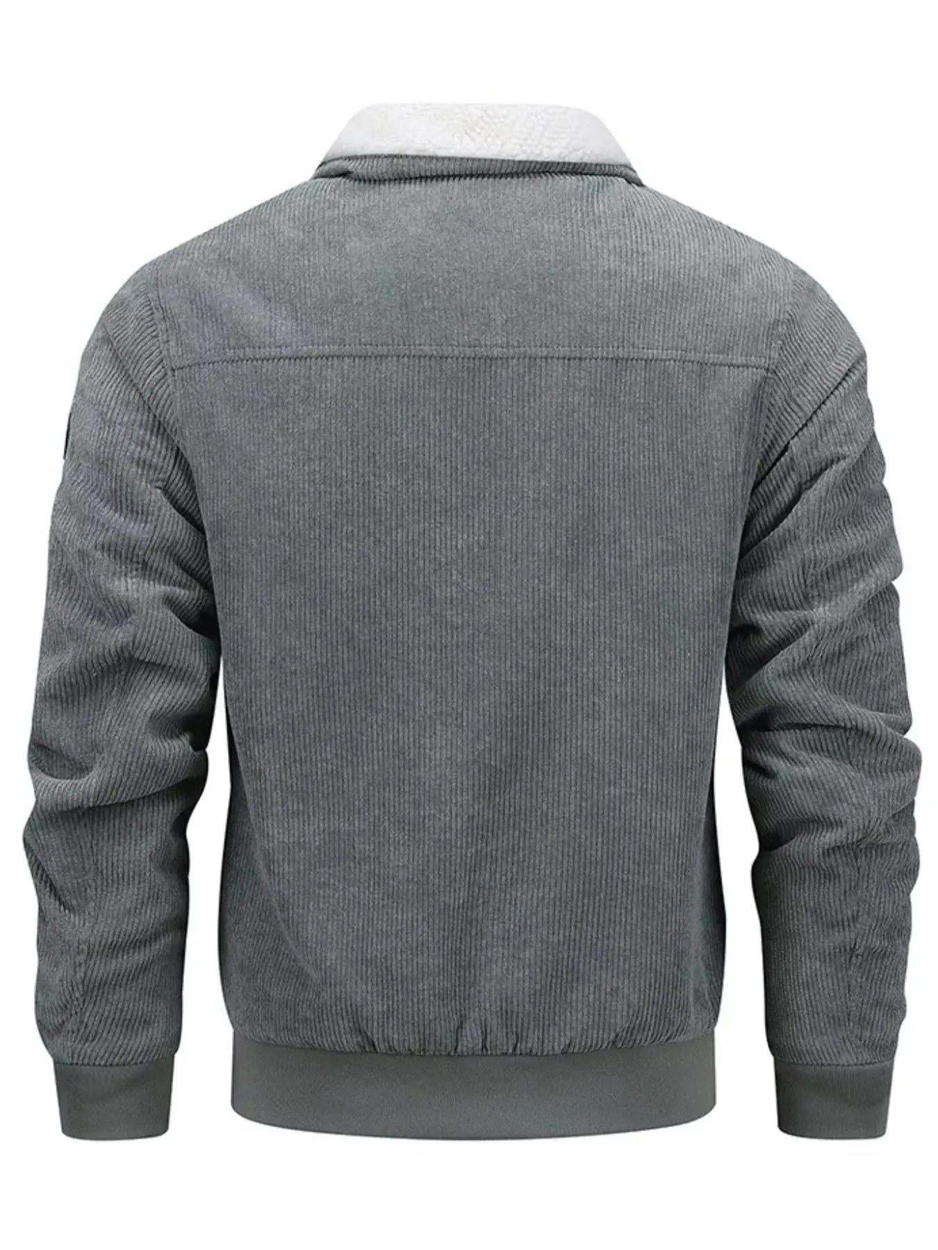Men's Plus Size Corduroy Sherpa Lined Winter Coat Jacket Simply Love