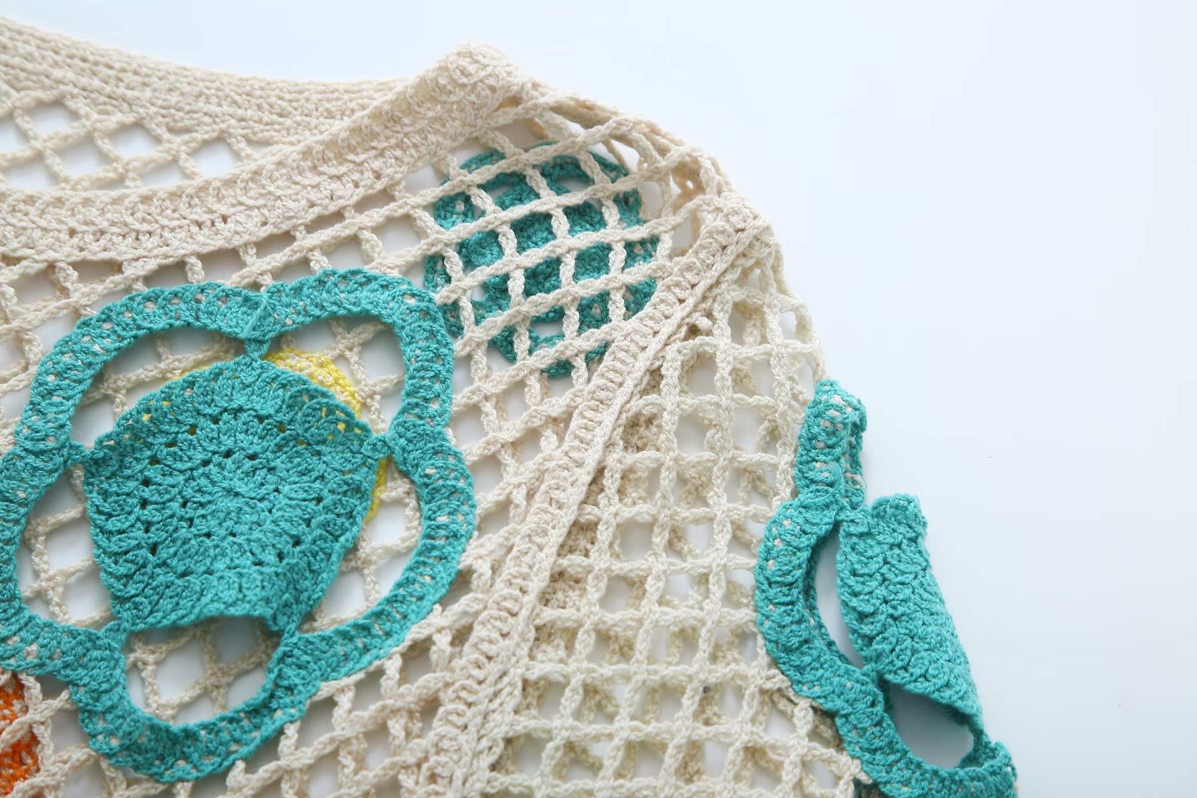 Summer Women Large Mesh Crochet Color Short Dress Mini Dress Bella Mia