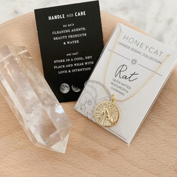 Chinese Zodiac Coin Necklace - Rat Coco’s Tee Boutique