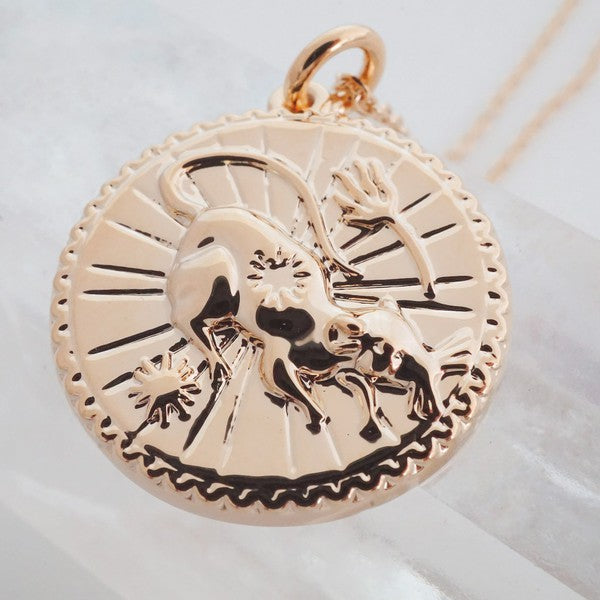 Chinese Zodiac Coin Necklace - Rat Coco’s Tee Boutique