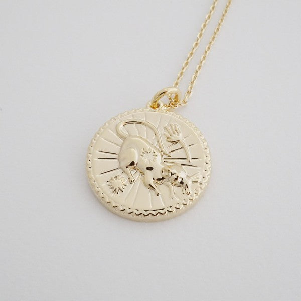 Chinese Zodiac Coin Necklace - Rat Coco’s Tee Boutique
