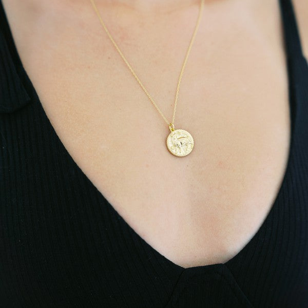 Chinese Zodiac Coin Necklace - Pig Coco’s Tee Boutique