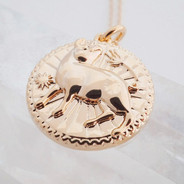 Chinese Zodiac Coin Necklace - Pig Coco’s Tee Boutique