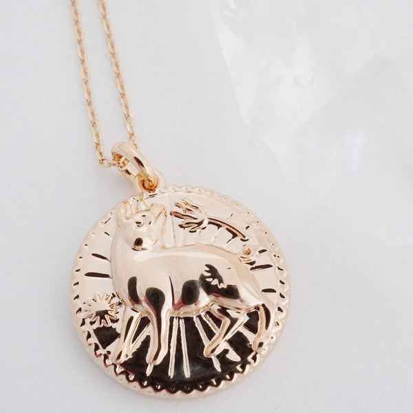 Chinese Zodiac Coin Necklace - Pig Coco’s Tee Boutique
