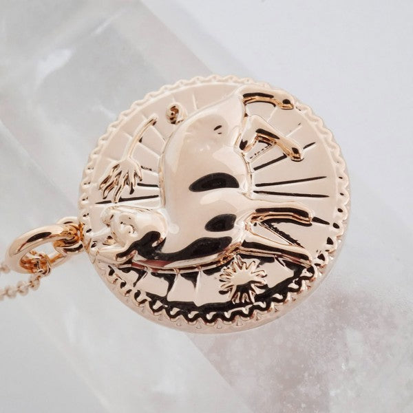 Chinese Zodiac Coin Necklace - Pig Coco’s Tee Boutique