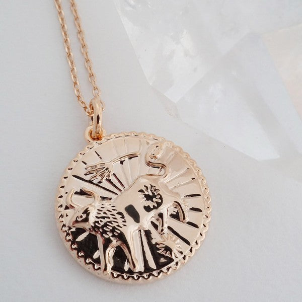 Chinese Zodiac Coin Necklace - Ox Coco’s Tee Boutique