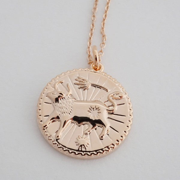 Chinese Zodiac Coin Necklace - Ox Coco’s Tee Boutique