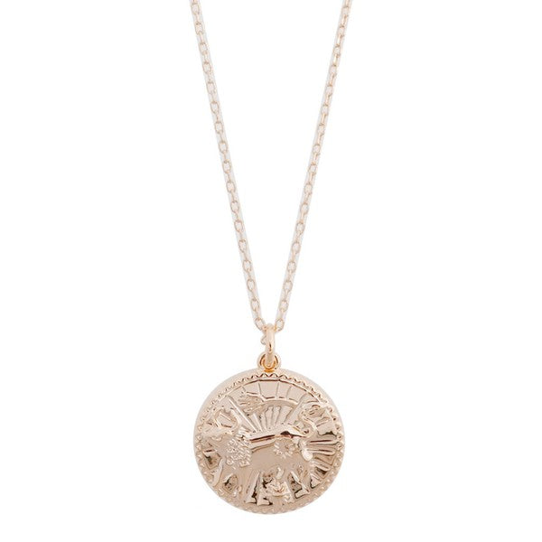 Chinese Zodiac Coin Necklace - Ox Coco’s Tee Boutique