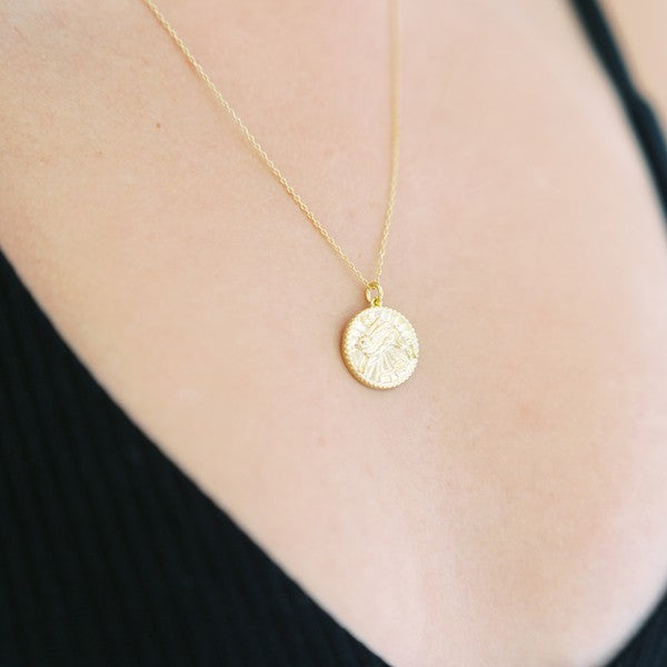 Chinese Zodiac Coin Necklace - Rabbit Coco’s Tee Boutique