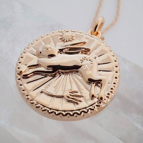 Chinese Zodiac Coin Necklace - Rabbit Coco’s Tee Boutique