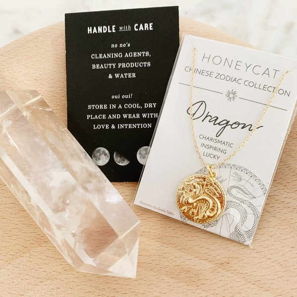 Chinese Zodiac Coin Necklace - Dragon Coco’s Tee Boutique