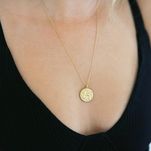 Chinese Zodiac Coin Necklace - Dragon Coco’s Tee Boutique