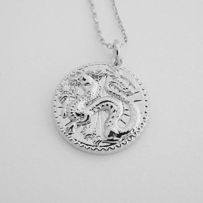 Chinese Zodiac Coin Necklace - Dragon