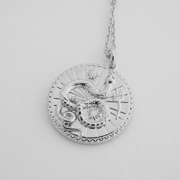 Chinese Zodiac Coin Necklace - Snake Coco’s Tee Boutique