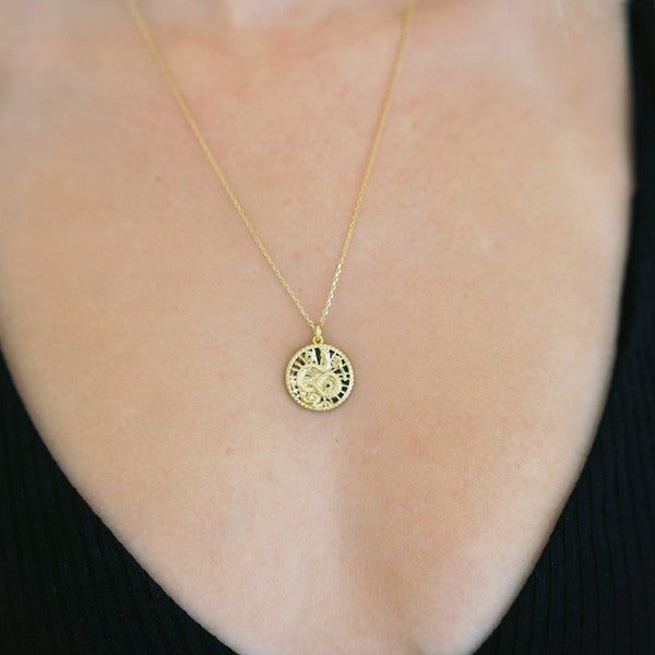 Chinese Zodiac Coin Necklace - Snake Coco’s Tee Boutique