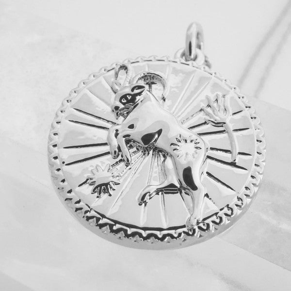 Chinese Zodiac Coin Necklace - Goat Coco’s Tee Boutique