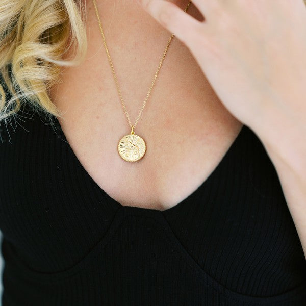 Chinese Zodiac Coin Necklace - Goat Coco’s Tee Boutique