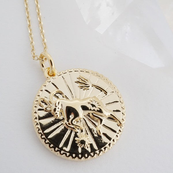 Chinese Zodiac Coin Necklace - Goat Coco’s Tee Boutique