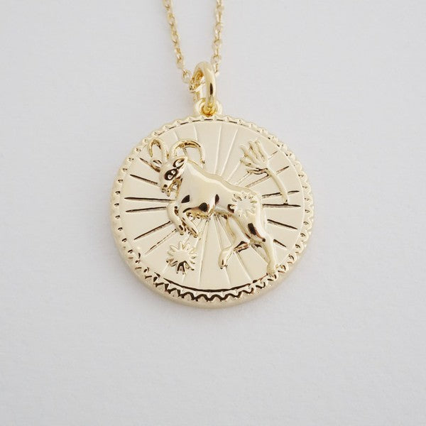 Chinese Zodiac Coin Necklace - Goat Coco’s Tee Boutique