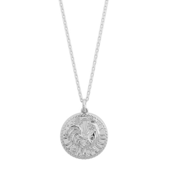 Chinese Zodiac Coin Necklace - Rooster Coco’s Tee Boutique