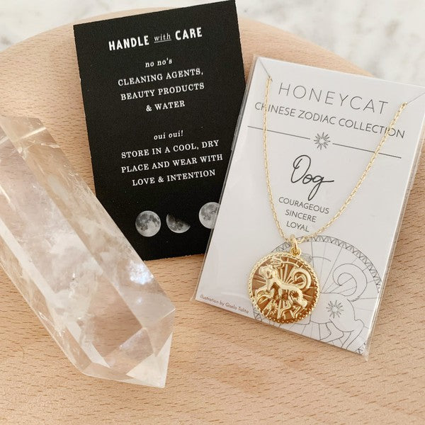 Chinese Zodiac Coin Necklace - Dog Coco’s Tee Boutique
