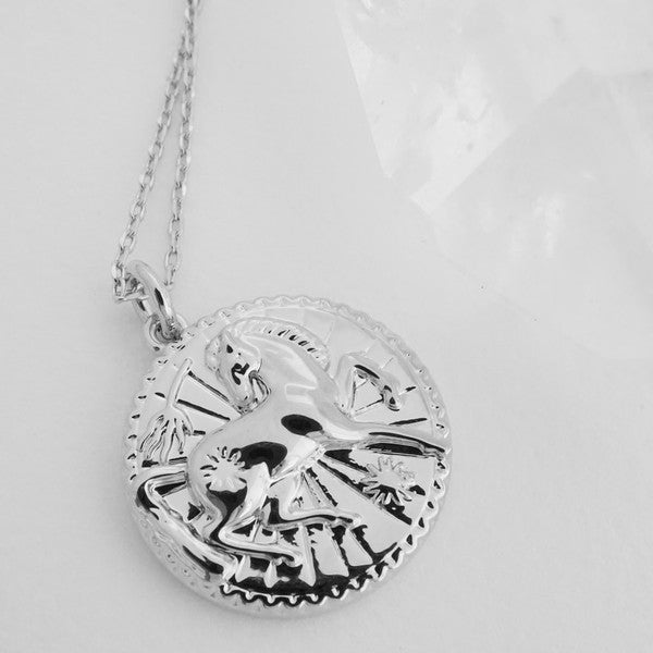 Chinese Zodiac Coin Necklace - Horse Coco’s Tee Boutique