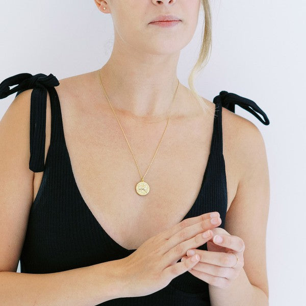 Chinese Zodiac Coin Necklace - Horse Coco’s Tee Boutique