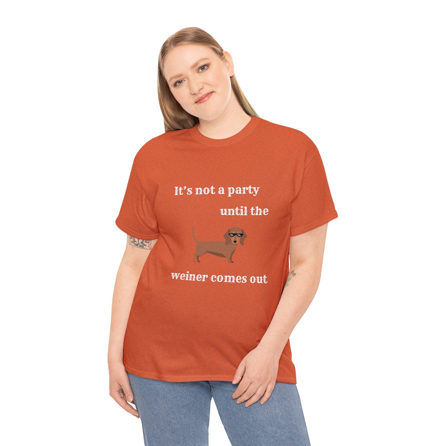 Dachshund Weiner Party Short Sleeve Tee
