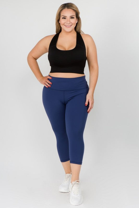 Luxurious comfort capri leggings for active lifestyles