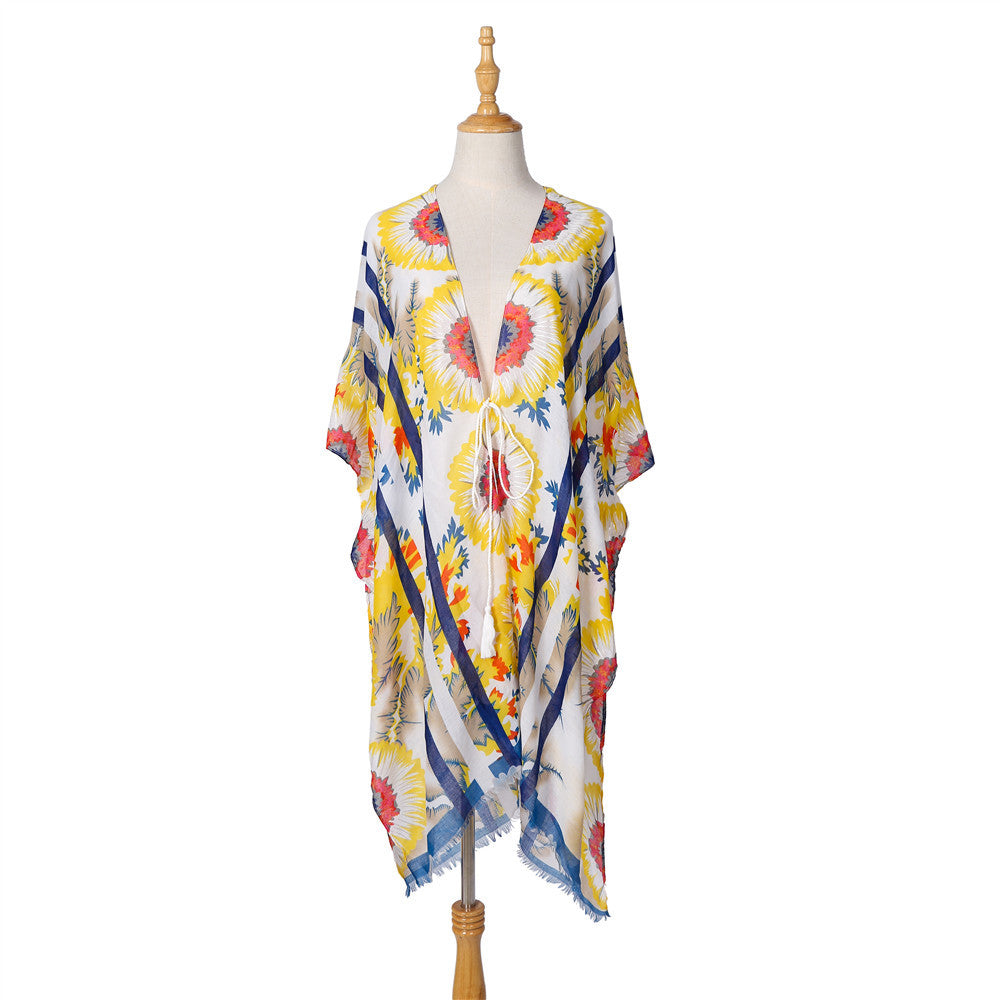 Summer Floral Print All Match Blouse Bella Mia